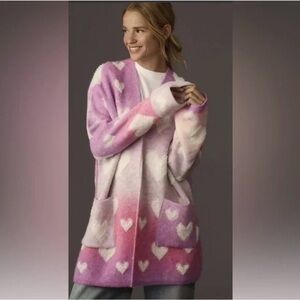 Maeve Anthropologie Heart Cardigan - perfect for Valentine’s Day!